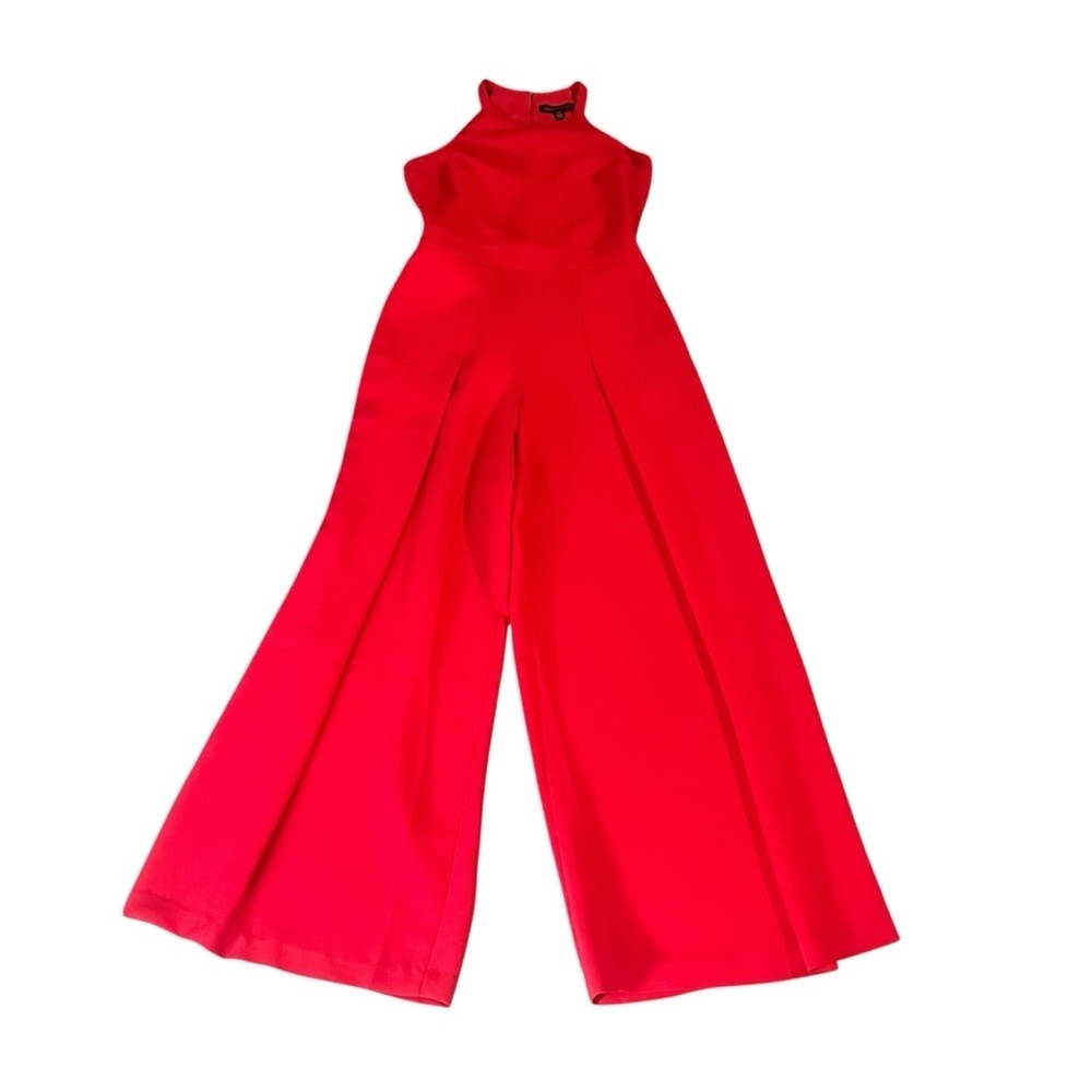 Banana Republic Elegant Red Women's Halter Jumpsuit Size 00P - Picture 2 of 9